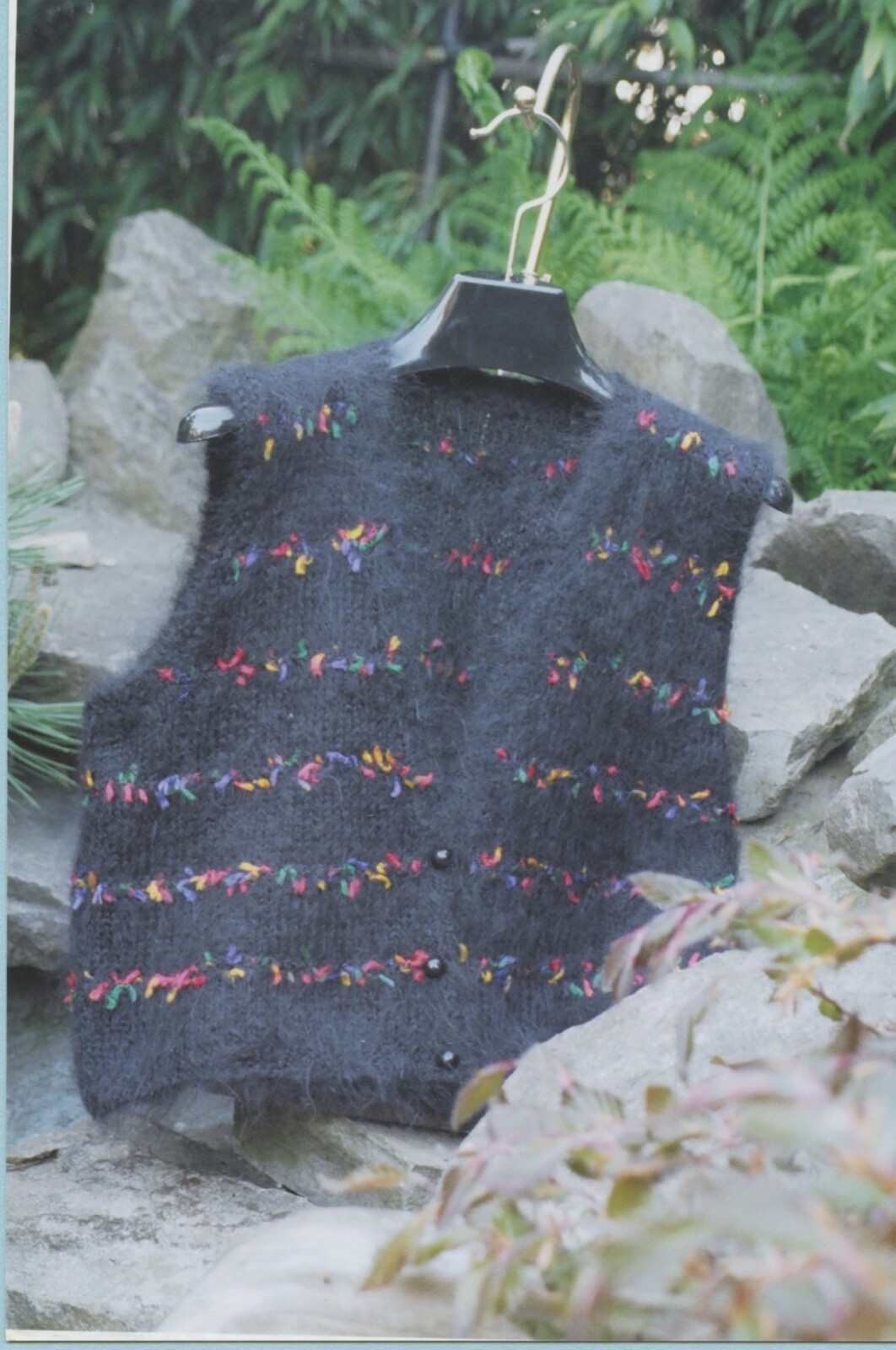 Sarah James Knitting Pattern WV307 Striped Vest Women 38"-42"