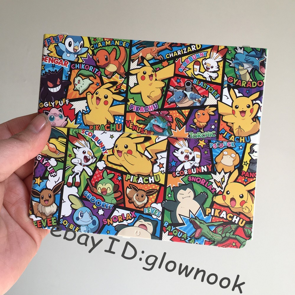 Rare Pokemon Comic Characters Cover Plates Faceplate Shell for New Nintendo 3DS