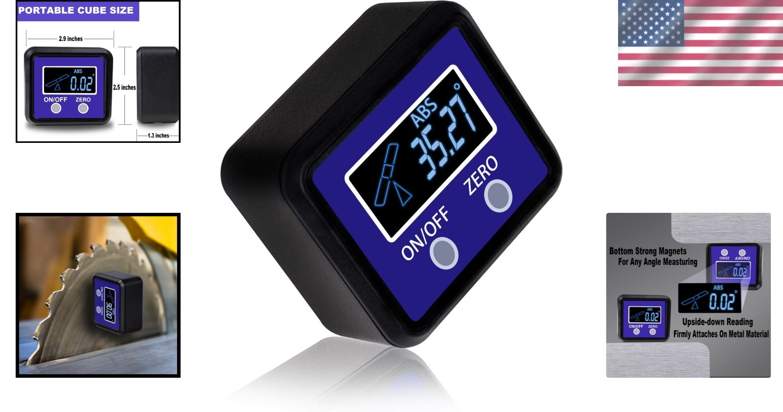 Digital Angle Finder Inclinometer - Magnetic Base, Table Saw