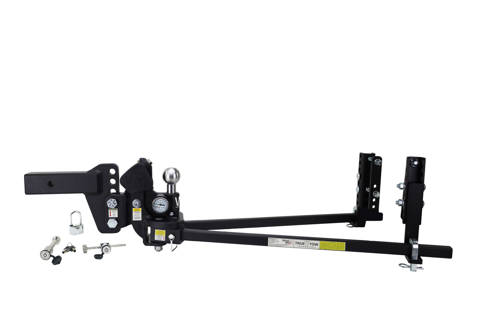 Weigh Safe TTHW4-2.5-SET TrueTow WDH 4" Drop 2.5" Shank 18.5K GTW w/Lock Set