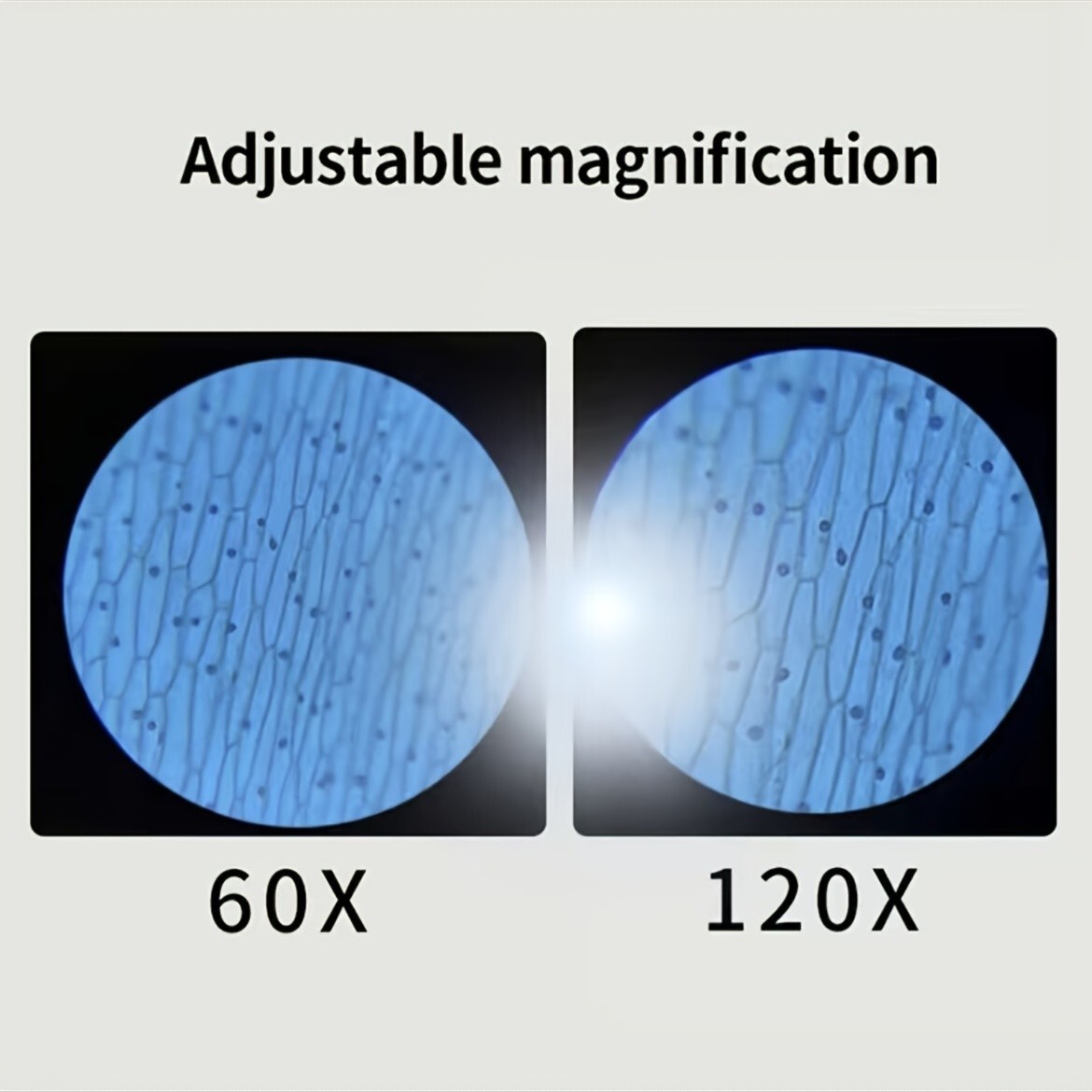 Kids Portable Microscope Handheld Mini Microscope Toy With LED Light - 60X-120X
