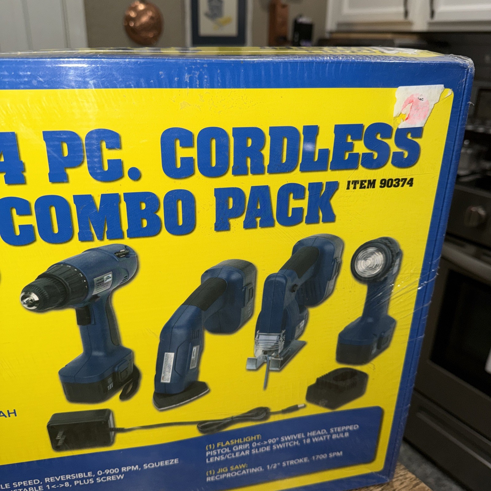 Drill Master 90374 18V 4pc Cordless Combo Pack Brand New