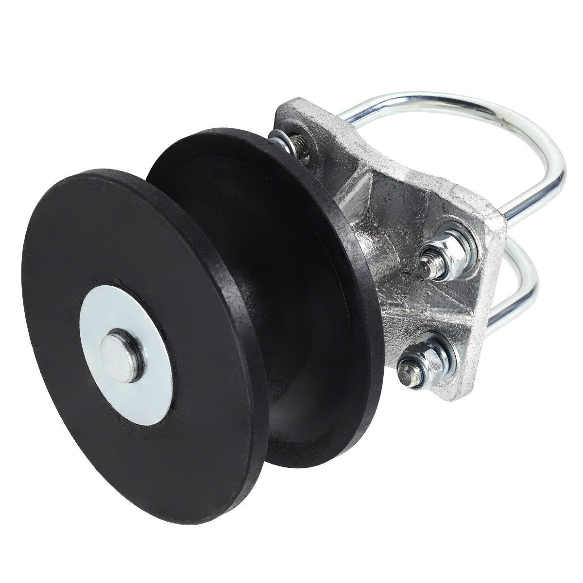 (2 Pack) 4" Round Post x 2 1/2" Round Gate Frame Premium Nylon Cantilever Roller