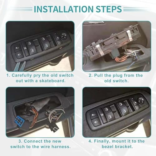 Front Left Driver Side Power Window Switch Window Control Switch Fit for