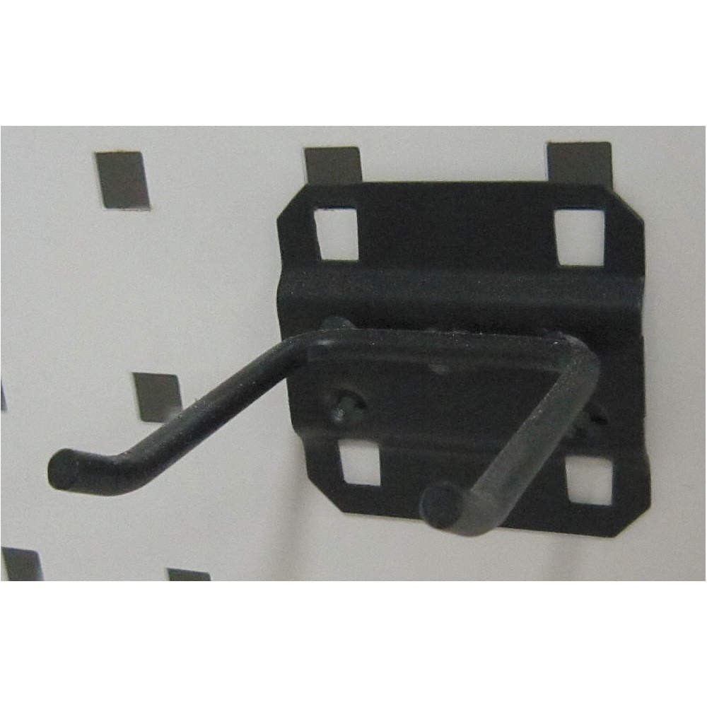 GRAINGER APPROVED 5TPK9 Double Rod Pegboard Hook,2 1/2 in L,PK5 5TPK9