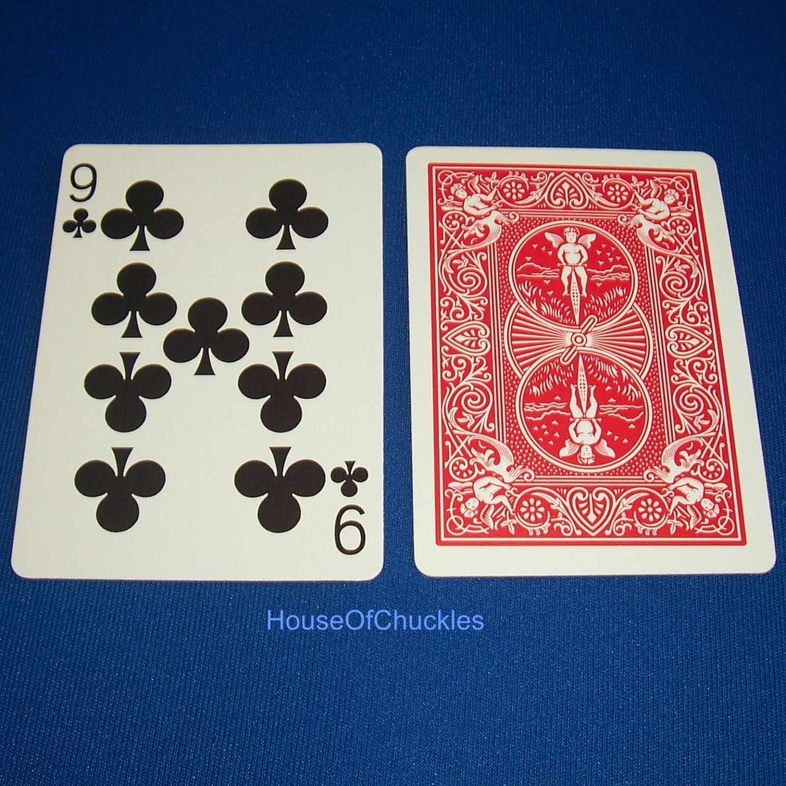 9C 1-Way Forcing Deck, Force Nine of Clubs, Bicycle One Way Card Magic - Red