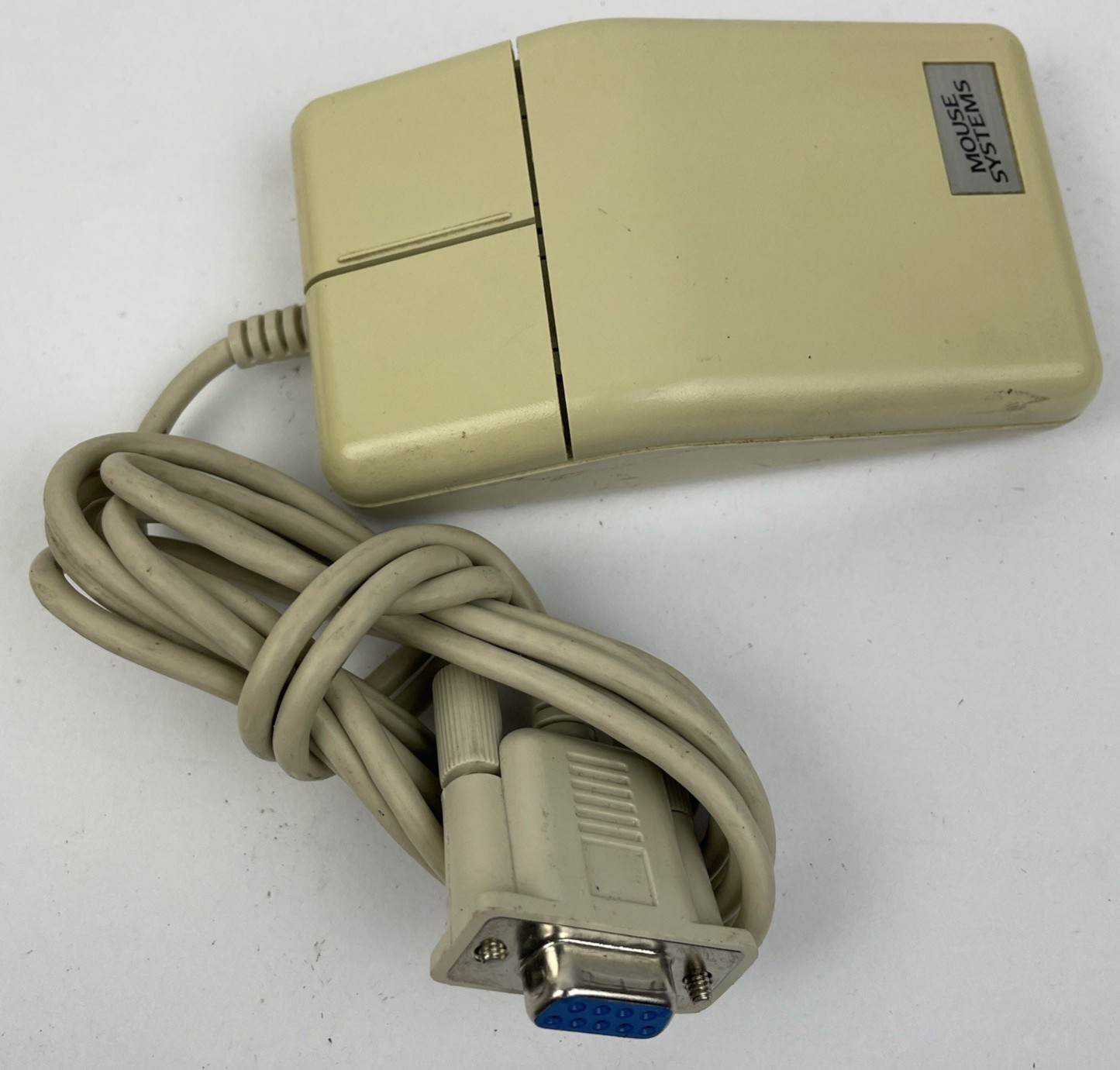 Mouse Systems 2-Button Trackball Serial Retro Computer Model M10 9 Pin Vintage