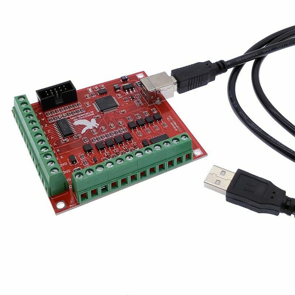 USB CNC Controller Card 3.15*3.03inch Motion Controller 0-10V Output for port