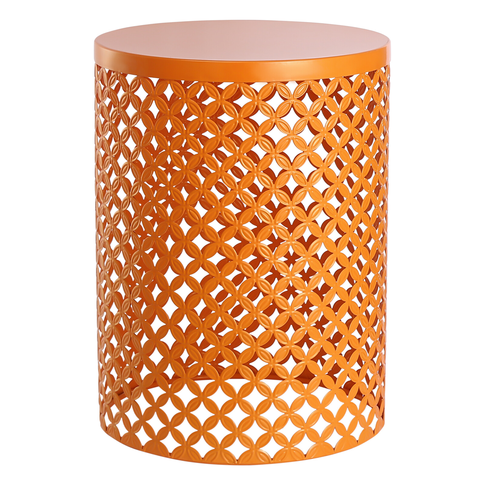 3 Pcs Outdoor Side Table Metal Frame Accent Table Modern End Table (S/M/L)