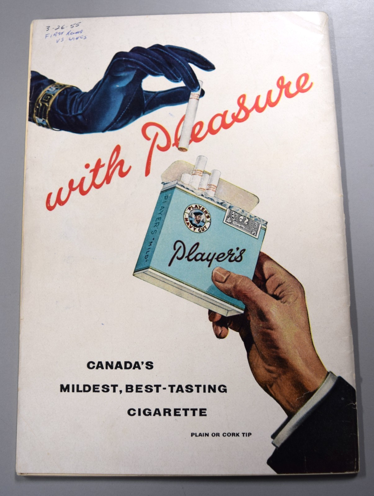 Toronto Maple Leafs Vs Detroit Red Wings March 26th 1955 Official Game Program