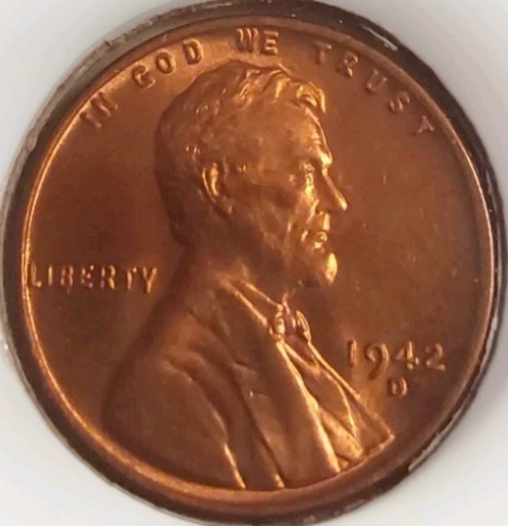 Tough D Mint 1942 Lincoln Wheat Cent GEM BU RED+Uncirculated 1c Coin Free Post