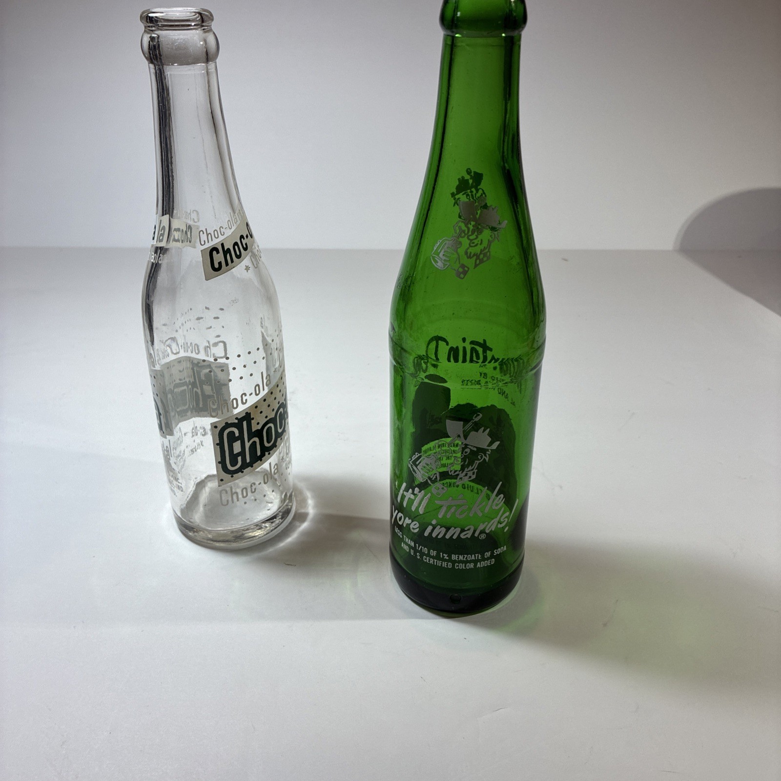 Vintage Mountain Dew And Choc-Cola Bottle