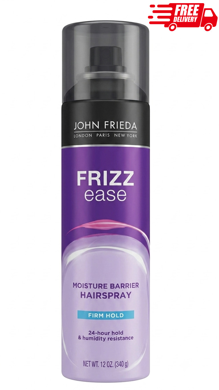 John Frieda Frizz-Ease Moisture Barrier Hairspray Firm Hold 12 Oz Anti Frizz