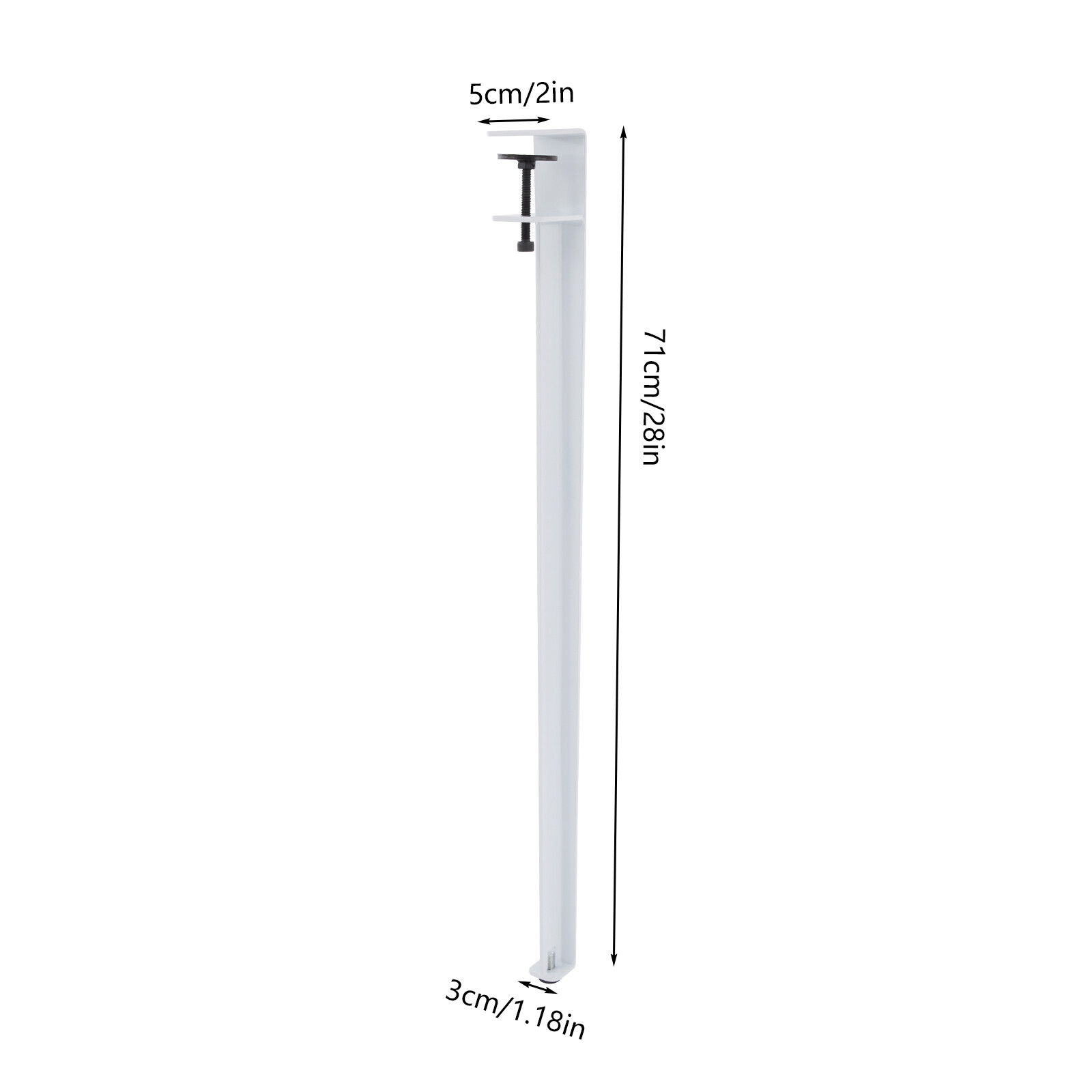 4pcs Adjustable Table Legs, Table Clamp Legs, F-shaped Table Legs White