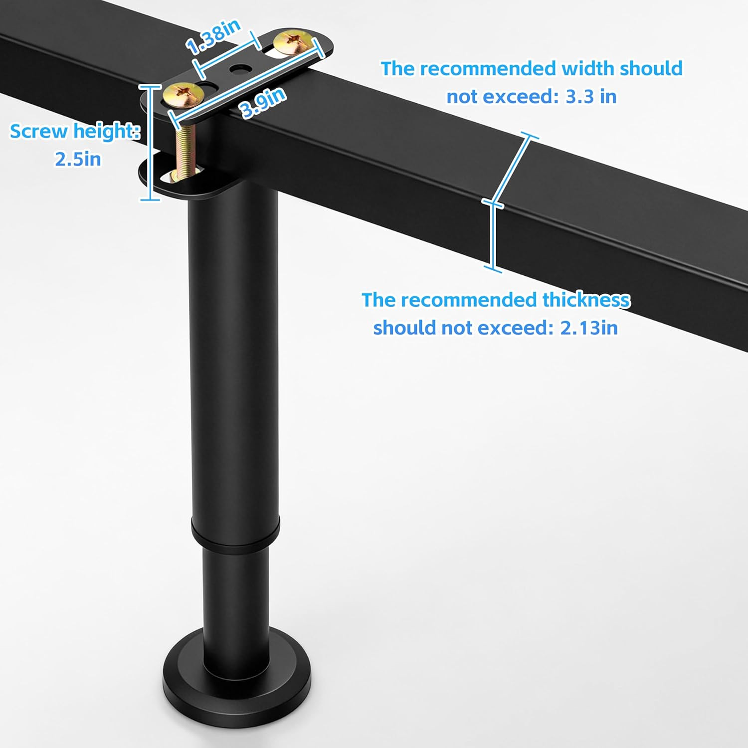 2-Pack Bed Frame Support Legs Stabilizer Replacement Universal Slat Reinforce...