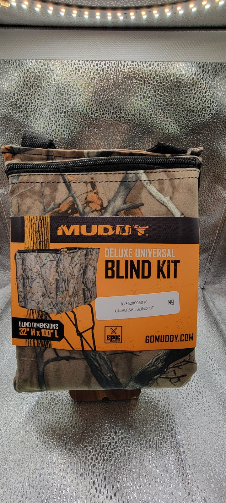Muddy Deluxe Treestand Blind Universal Kit Zipper Entrance 32 H x 100 L New