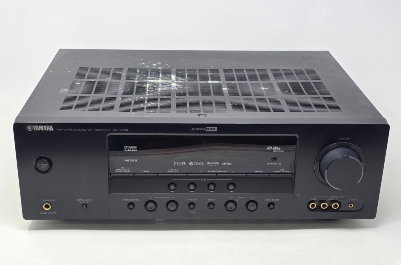 Yamaha RX-V463 5.1 AV Receiver HDMI Dolby DTS Cinema DSP No Remote