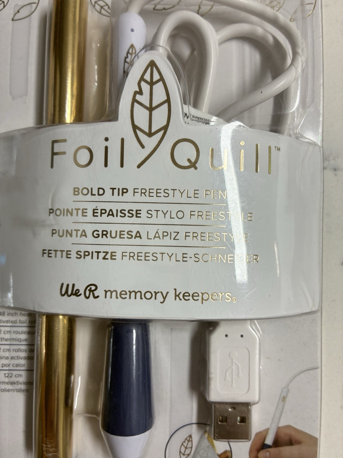 We R Memory Keepers Foil Quill BOLD Tip Freestyle Crafting Pen - NIB