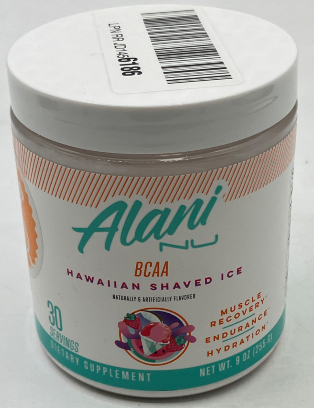 Alani BCAA Amino Acid Powder Hawaiian Shaved Ice 9.07 oz 30 Servings BB 10/2027