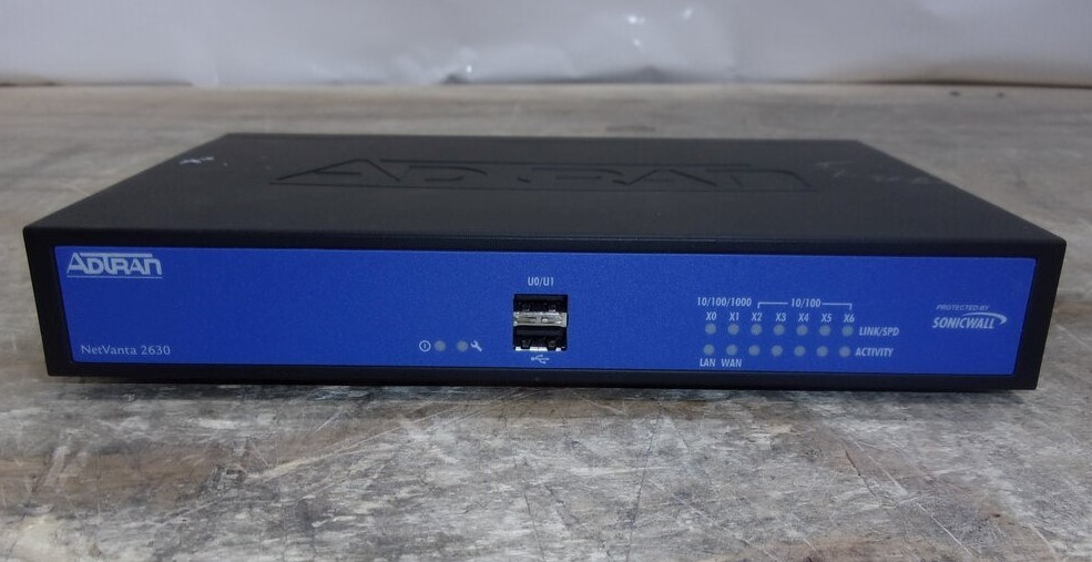 Adtran APL20-063 1700236G1 NetVanta 2630 Network Security Appliance SEE NOTES