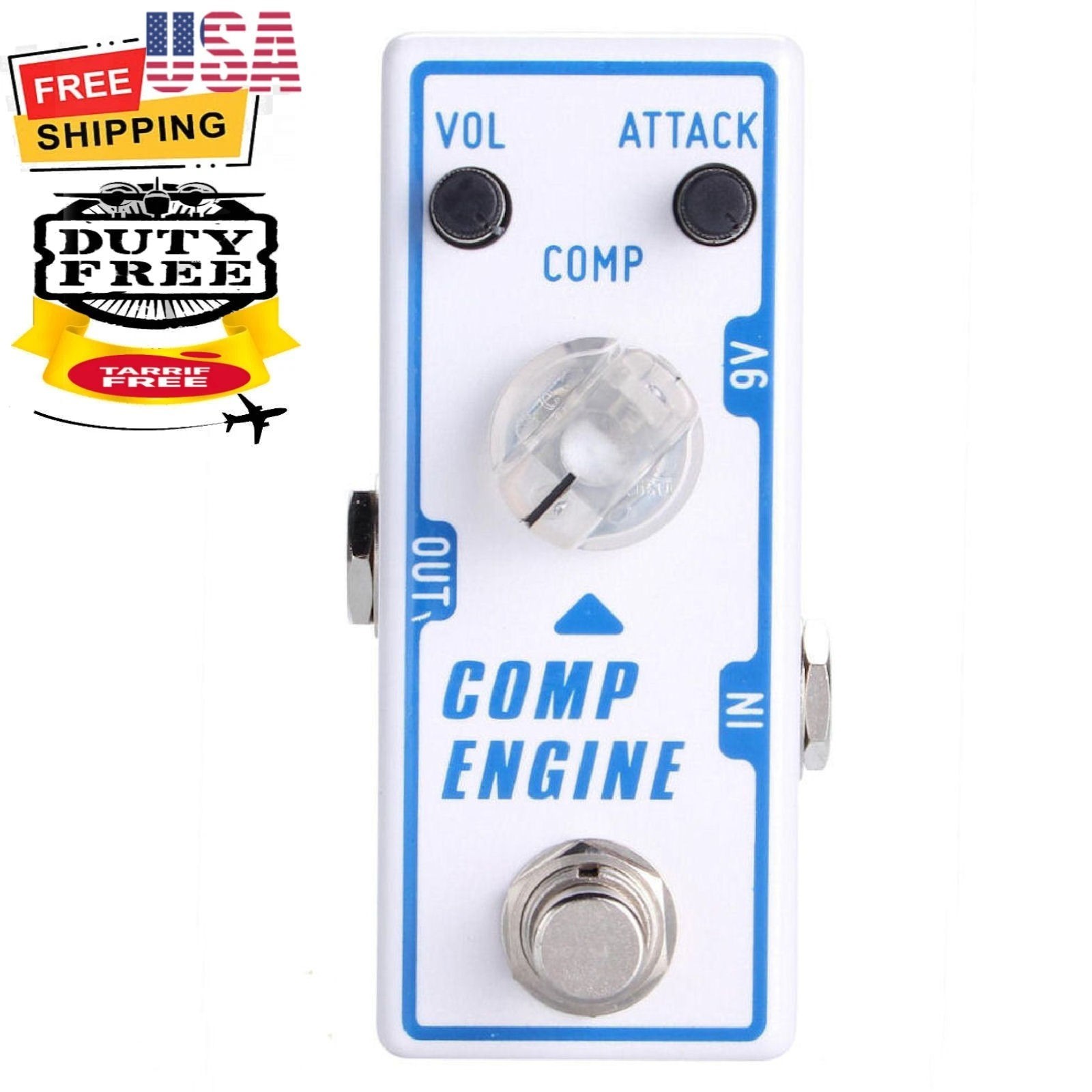 Tone City Comp Engine Compressor Guitar Effect Compact Mini Pedal New!