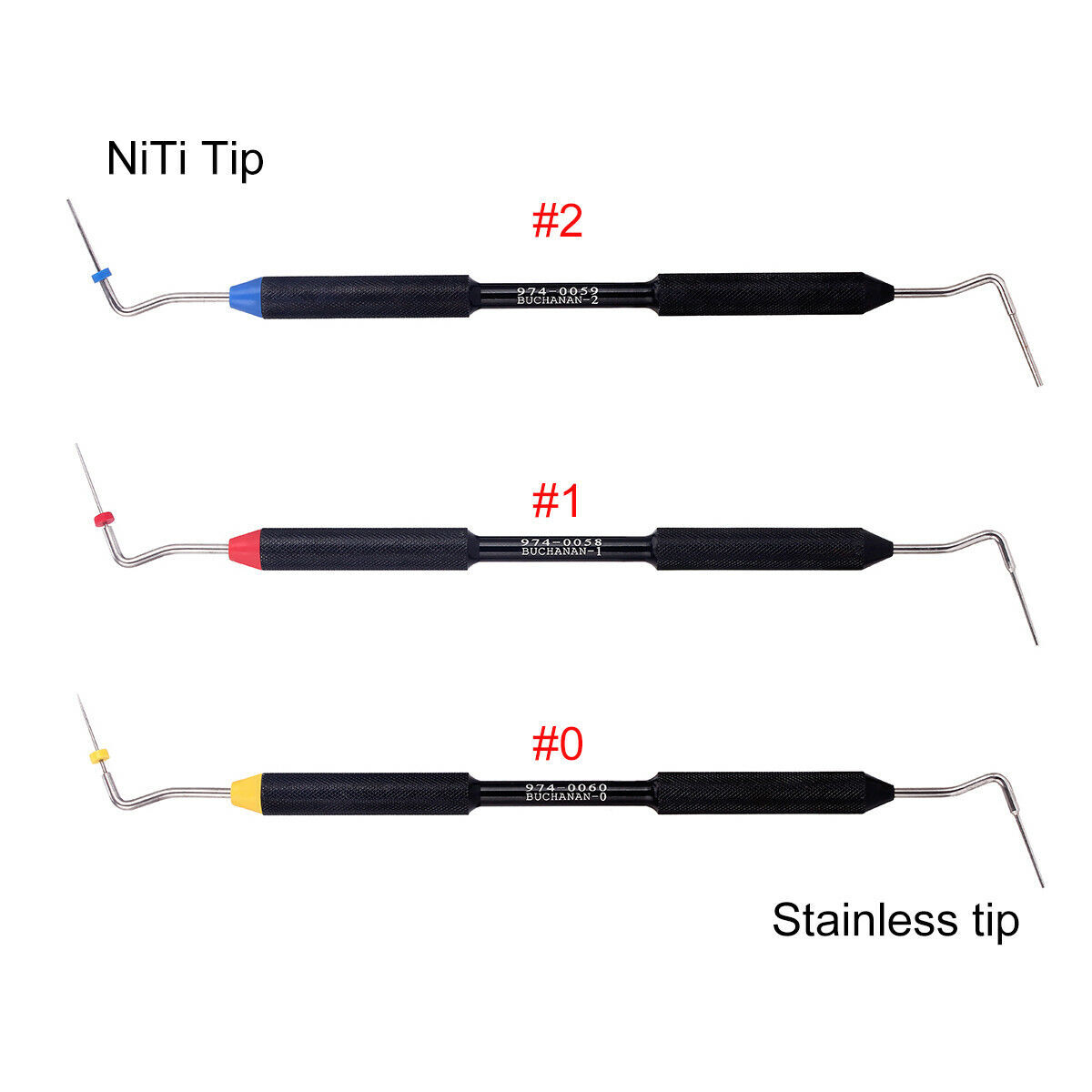 Dental Sybronendo Endo Buchanan Hand Plugger Tip Fill Obturation size all