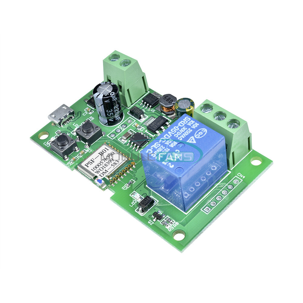 2/5/10PCS WiFi Wireless Smart Switch Home Relay Module 5-12V Self-locking