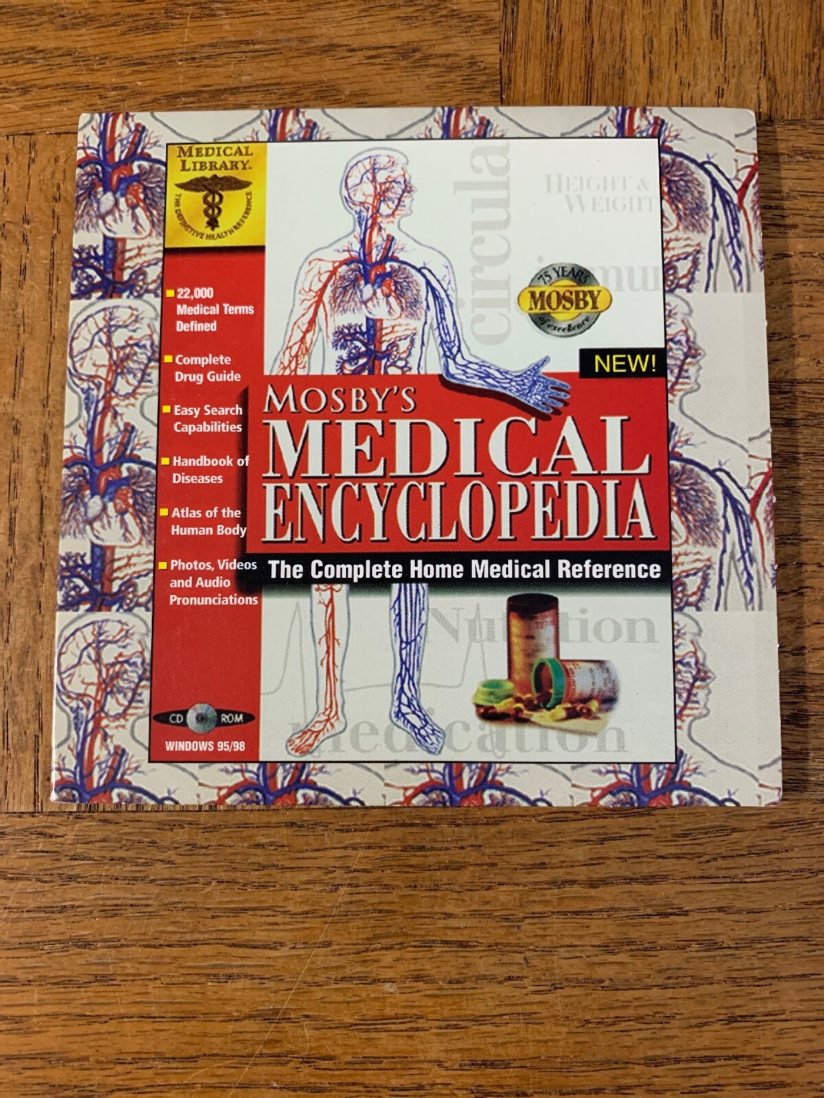 Mosbys Encyclopedia Computer Software PC CD ROM-RARE-SHIPS N 24 HOURS