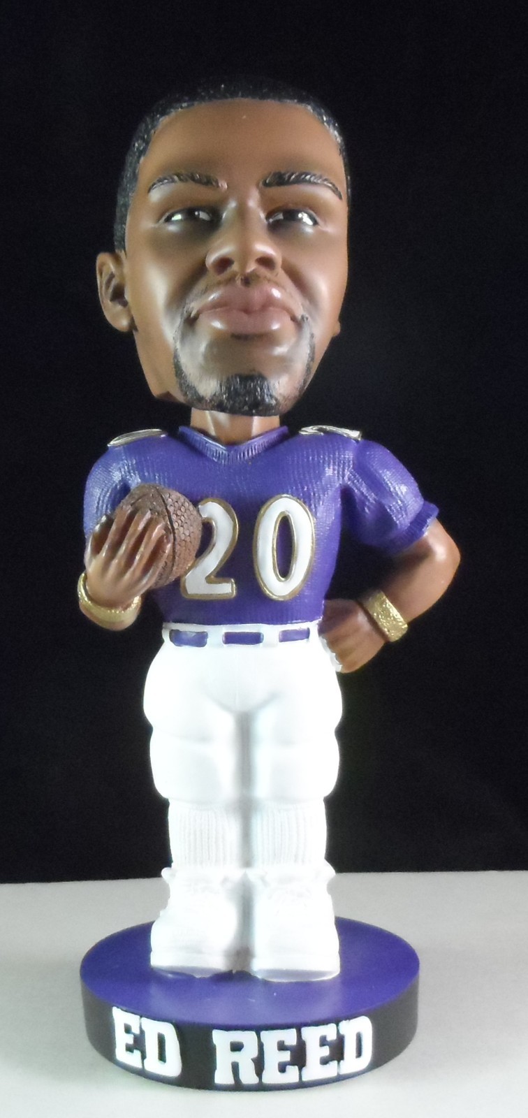 Ed Reed Baltimore Ravens Ceramic Bobblehead Figure with Box - REDUCED!!!