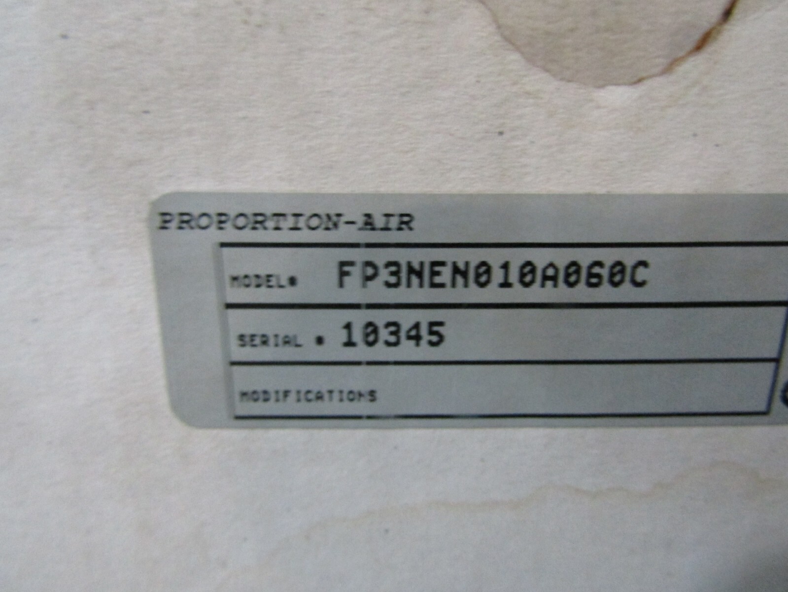 🔥NEW PROPORTION AIR FP3NEN010A060C MASS FLOW CONTROLLER 3/8"