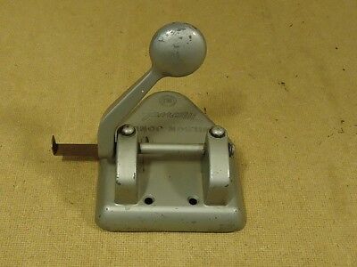 Wilson Jones 3in Hole Punch 6in x 6in x 5in Gray Vintage Metal