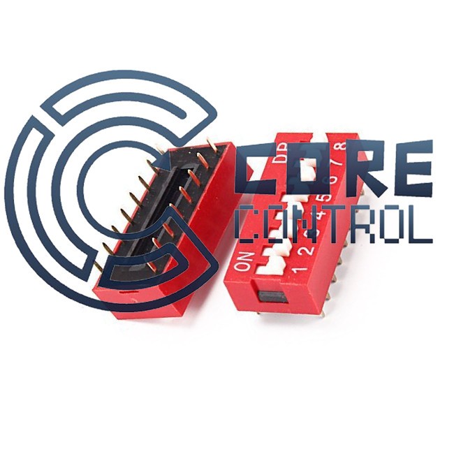 50PCS Slide Type Switch Module 2.54mm 8-Bit 8 Position Way DIP Red Pitch