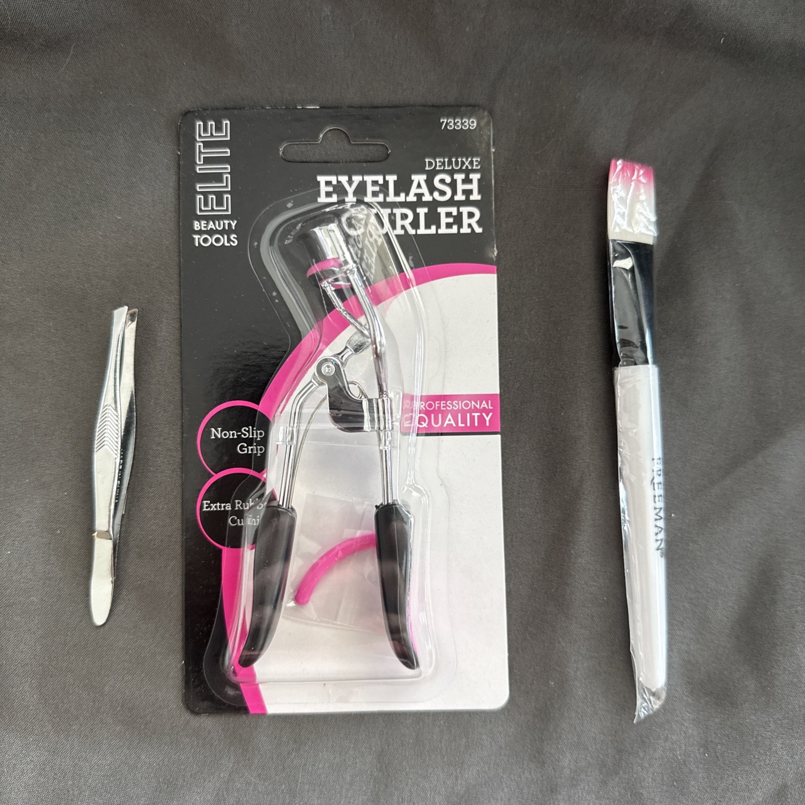 Elite Beauty Tools Deluxe Eyelash Curler With  Makeup Brush And Tweezers
