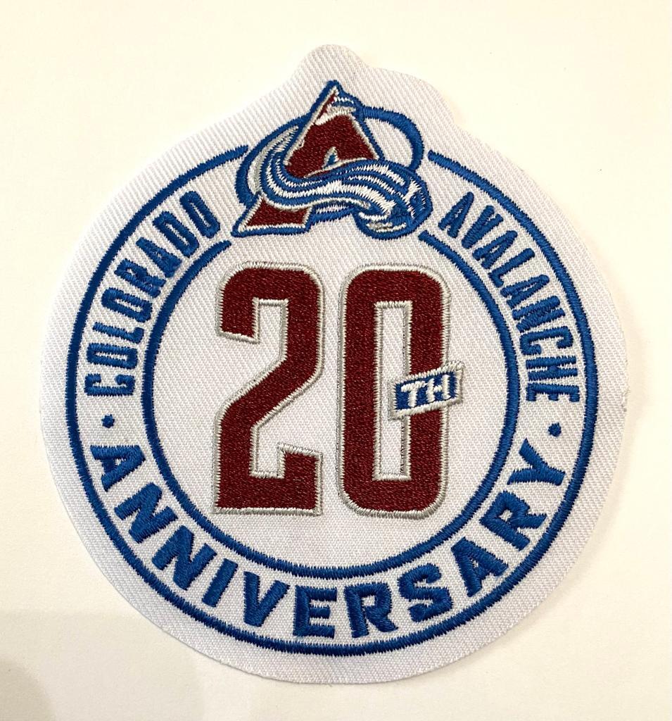 NHL Colorado Avalanche 20th Anniversary Jersey Patch