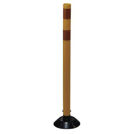Zoro Select 04-36-Yyg Delineator Post, Hdpe, High-Intensity Prismatic, 36",