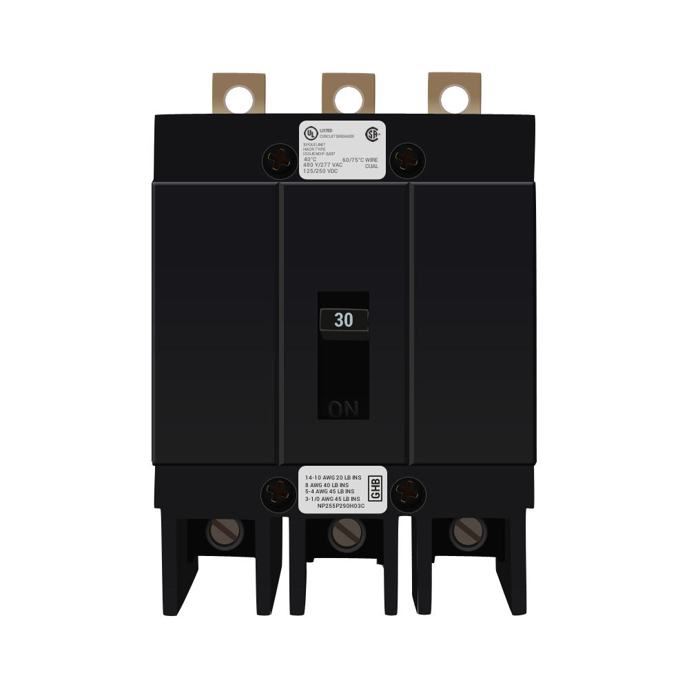BRAND NIB - EATON - GHB3030 -  THERMAL MAGNETIC CIRCUIT BREAKER, 30A ,3P