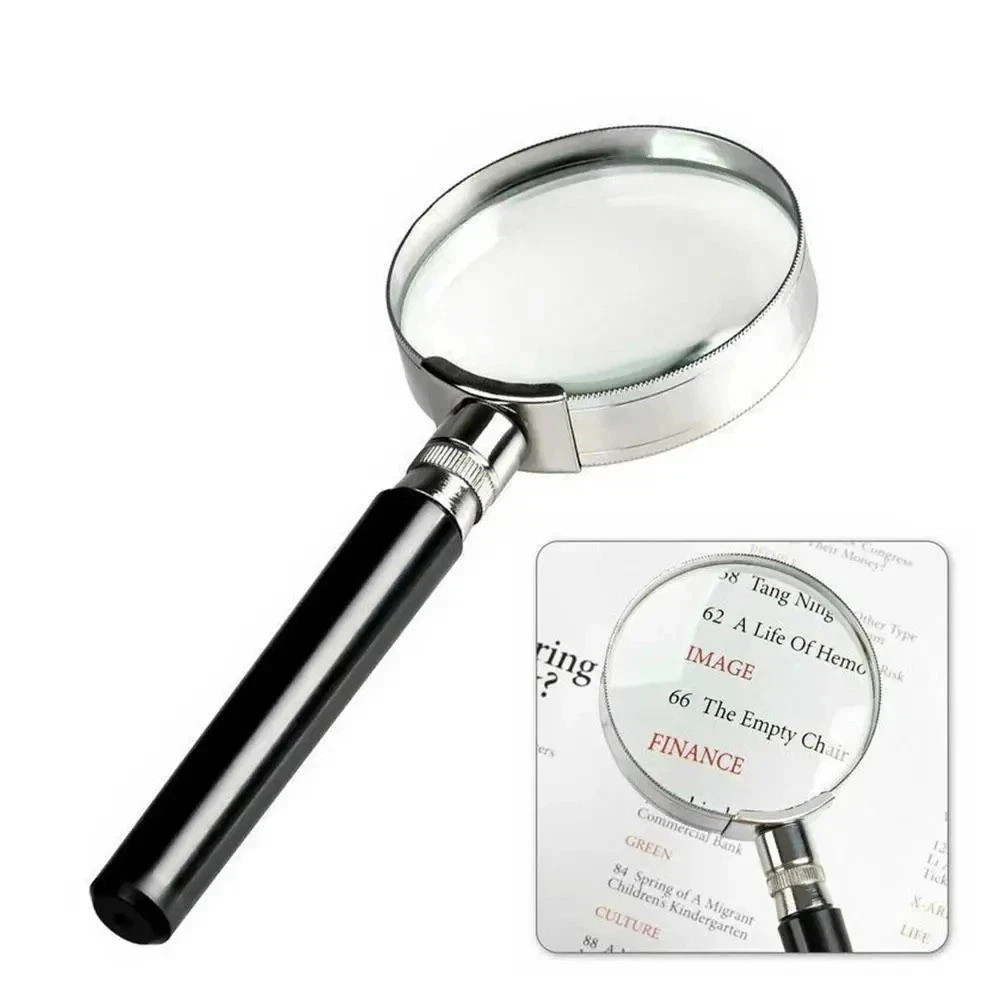 10X Magnifying Glass 10X Handheld Reading Magnifier - 50MM Large Magnifying