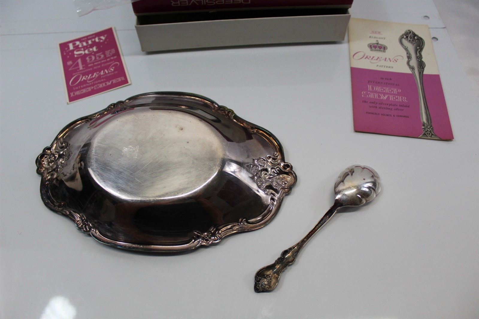 Vintage 2 PC Party Serving Set by International Silver Orleans Pattern