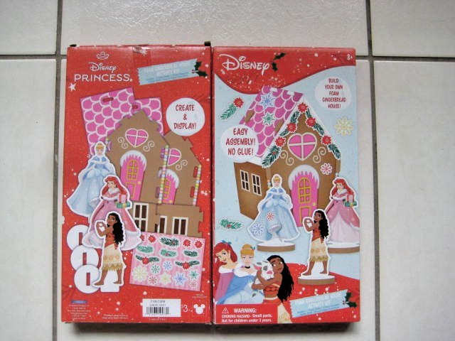 Two Foam House Activity Kit Disney Princess- Gingerbread House - No Glue Needed