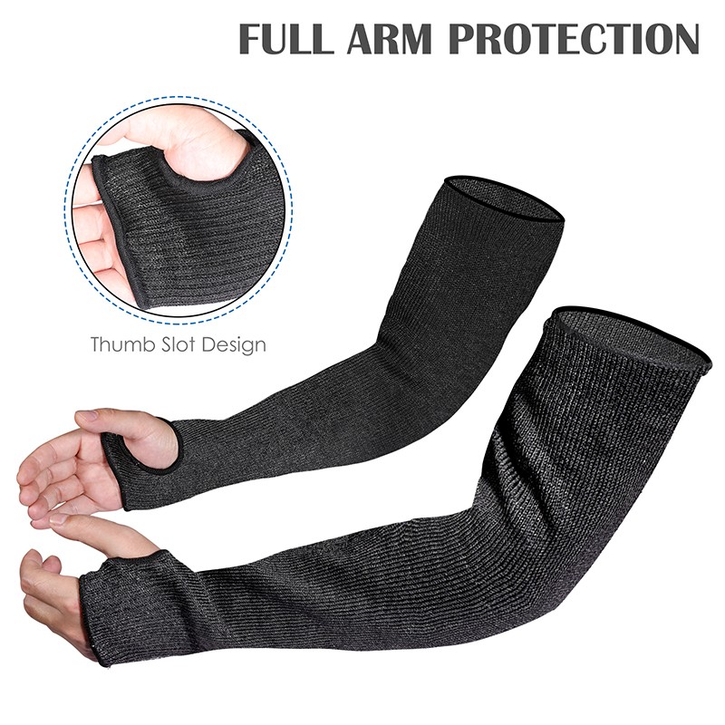 Cut Resistant Arm Sleeves Protector Guards Workplace Safety Gear Durable Fabric