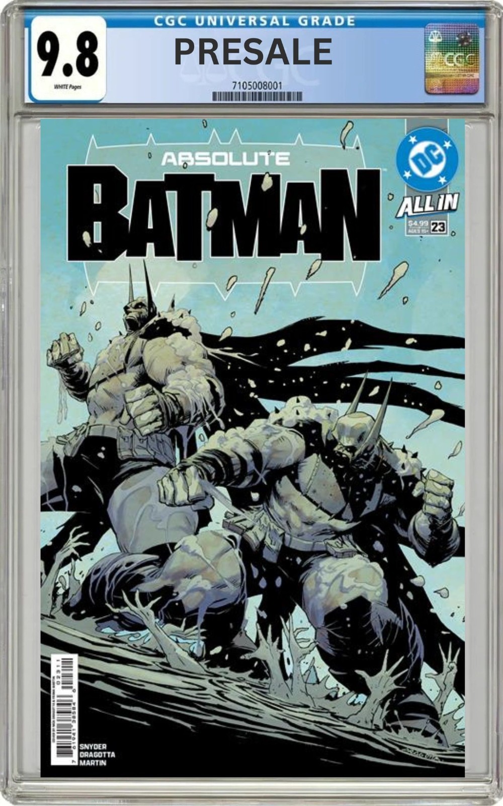 CGC 9.8 Absolute Batman #23 Snyder/Dragotta CLAYFACE pre-sale 8/12/26