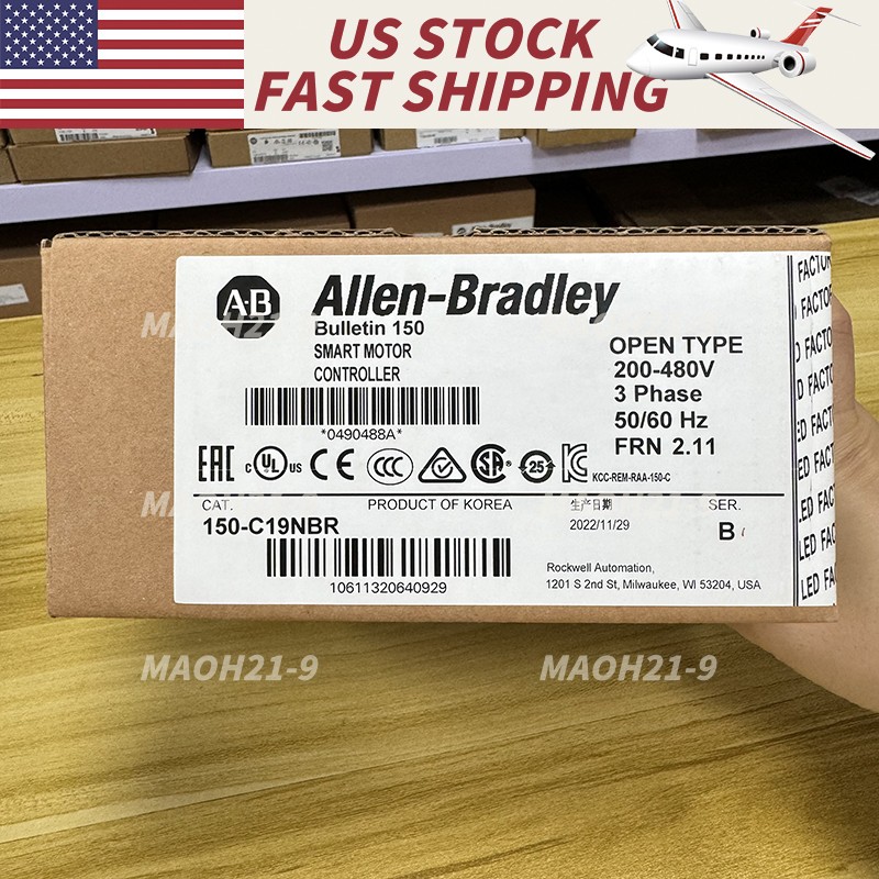 New Allen Bradley 150-C19NBR SMC-3 3-Phase Smart Motor Controller
