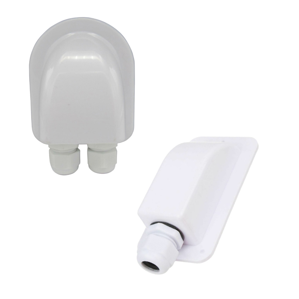 Single/Double Cable Entry Gland Waterproof Housing For RV Caravan Boat Camping