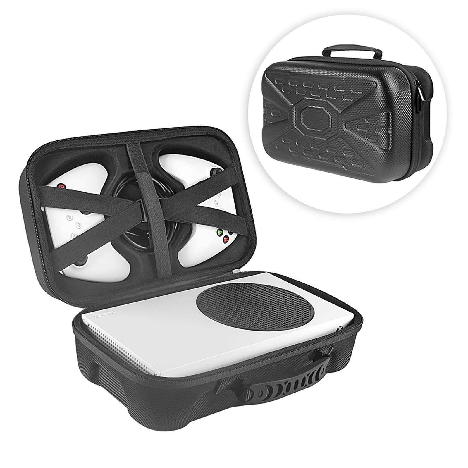 Black Carrying Case for Xbox Series S Game Console Travel Controller Storage Bag