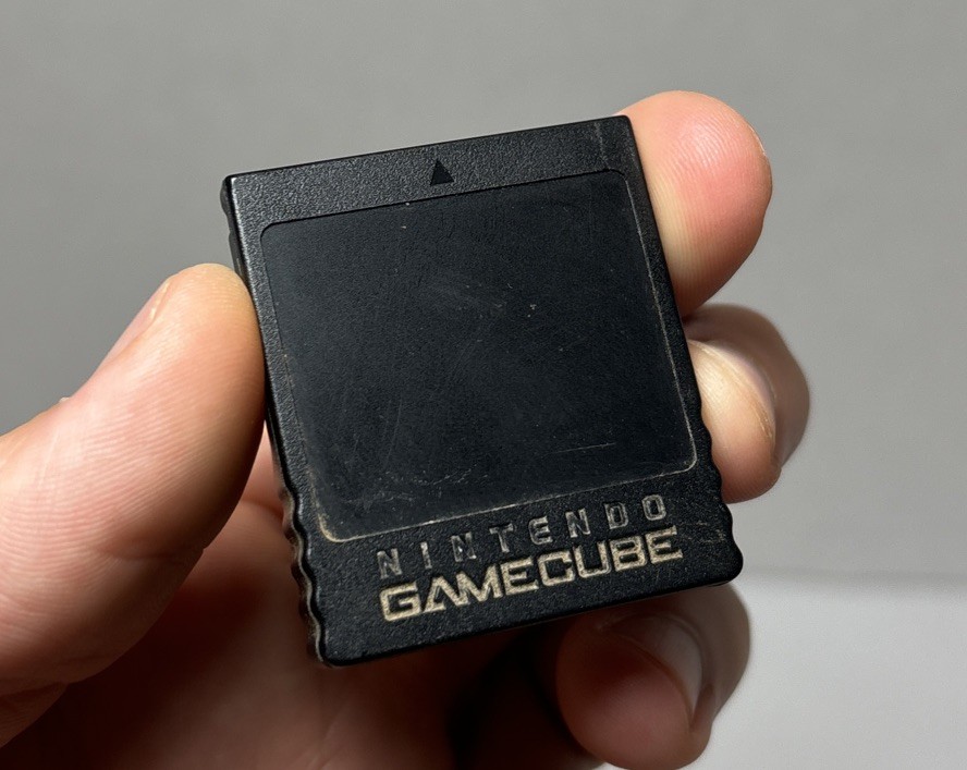 Official Nintendo GameCube Black Memory Card 251 Blocks (DOL-014) Genuine OEM