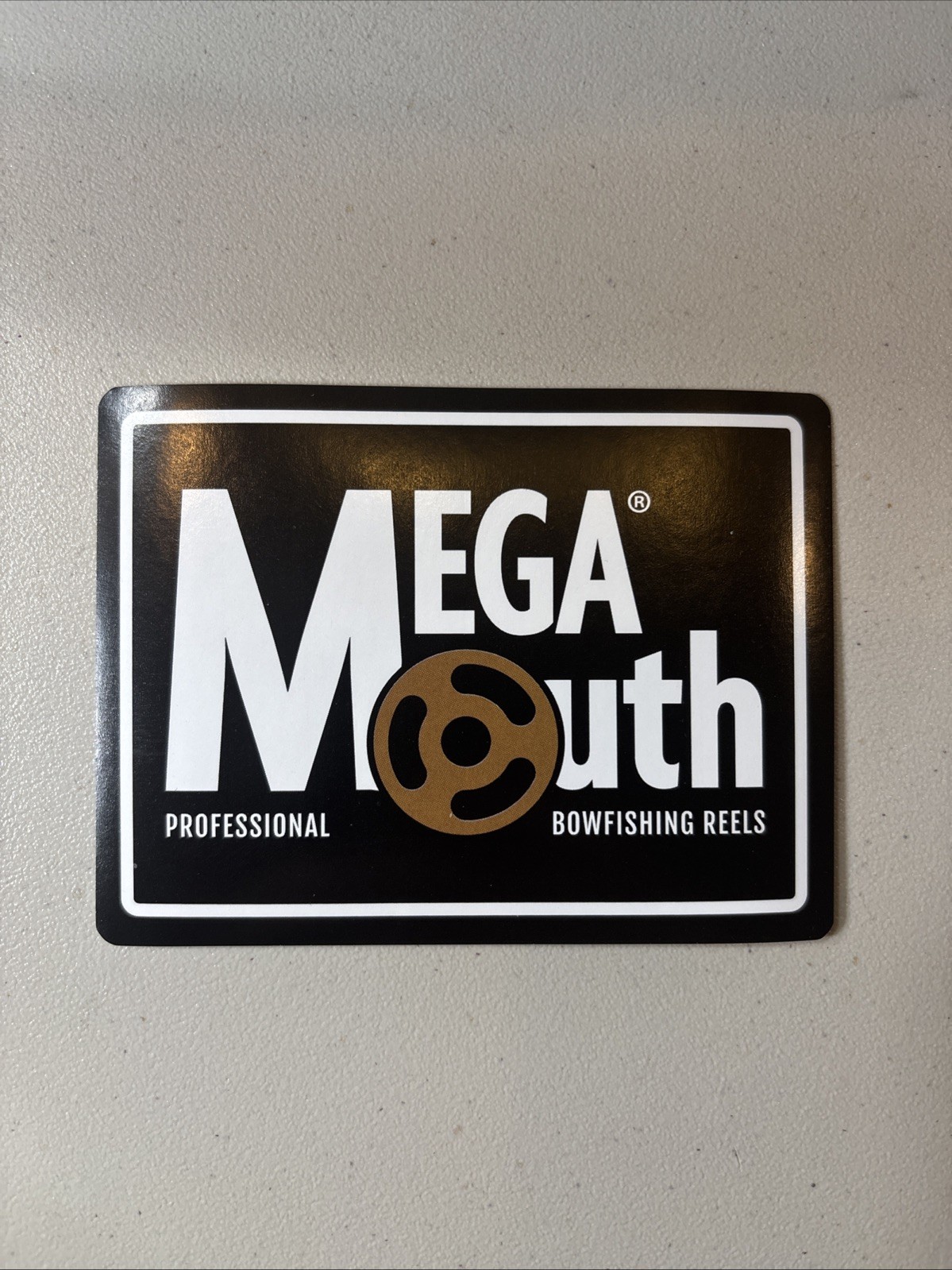 Mega Mouth Bowfishing Reel Decal Sticker Archery Hunting Bow Fishing Outdoors