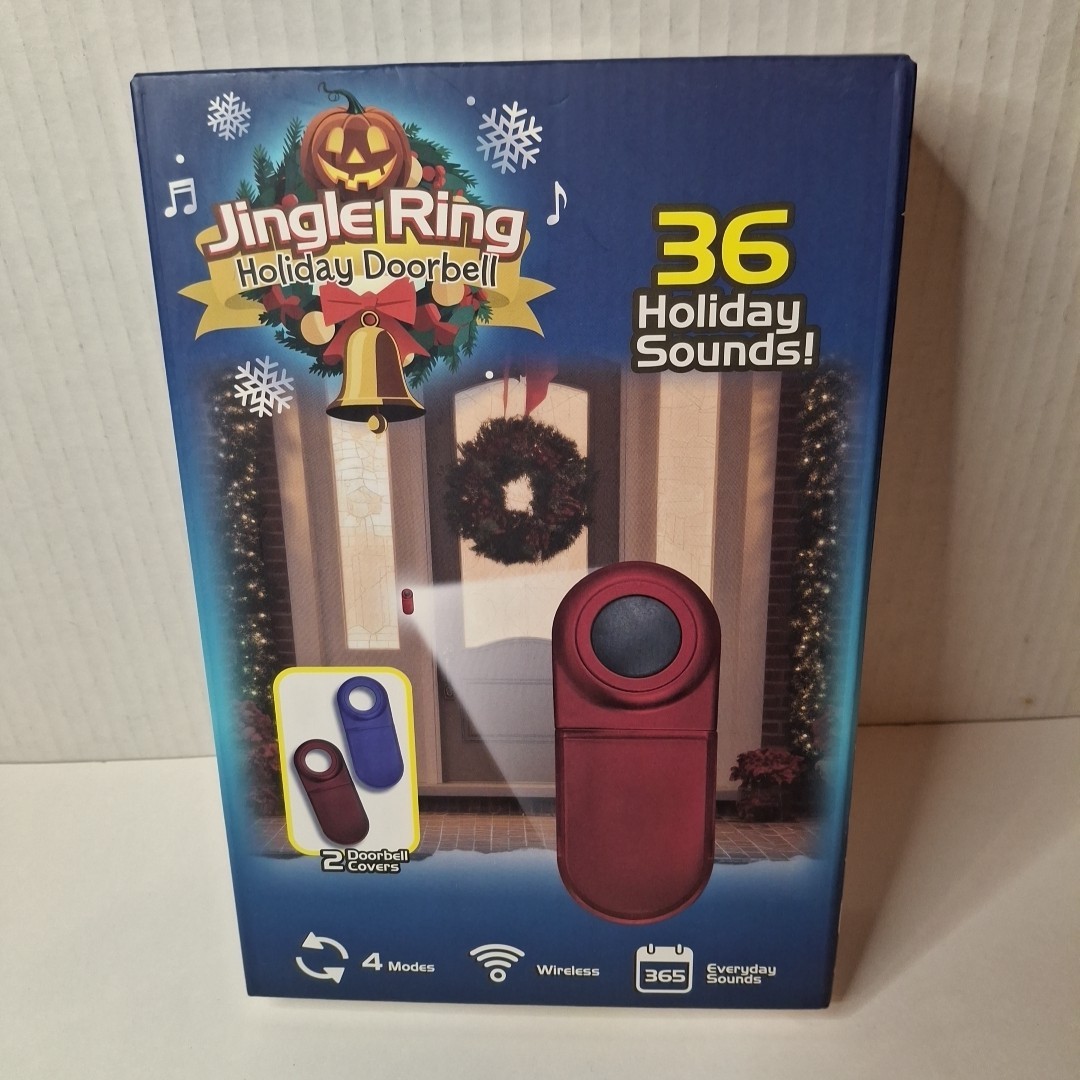 Mindscope Products Jingle Ring Holiday doorbell 36 holiday sounds