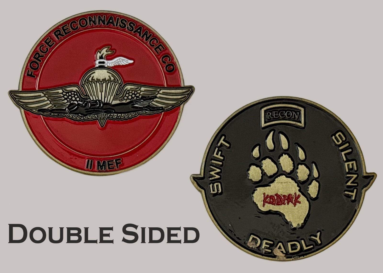 II MEF Force Recon Kodiak Paw Military Challenge Coin  J#16