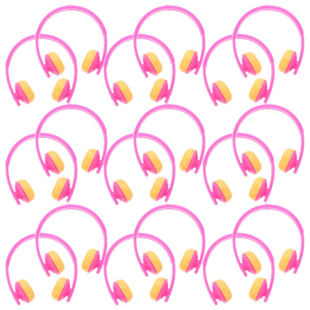 20 Pcs Dolls Headphone Mini House Prop Miniature Headset Accessories