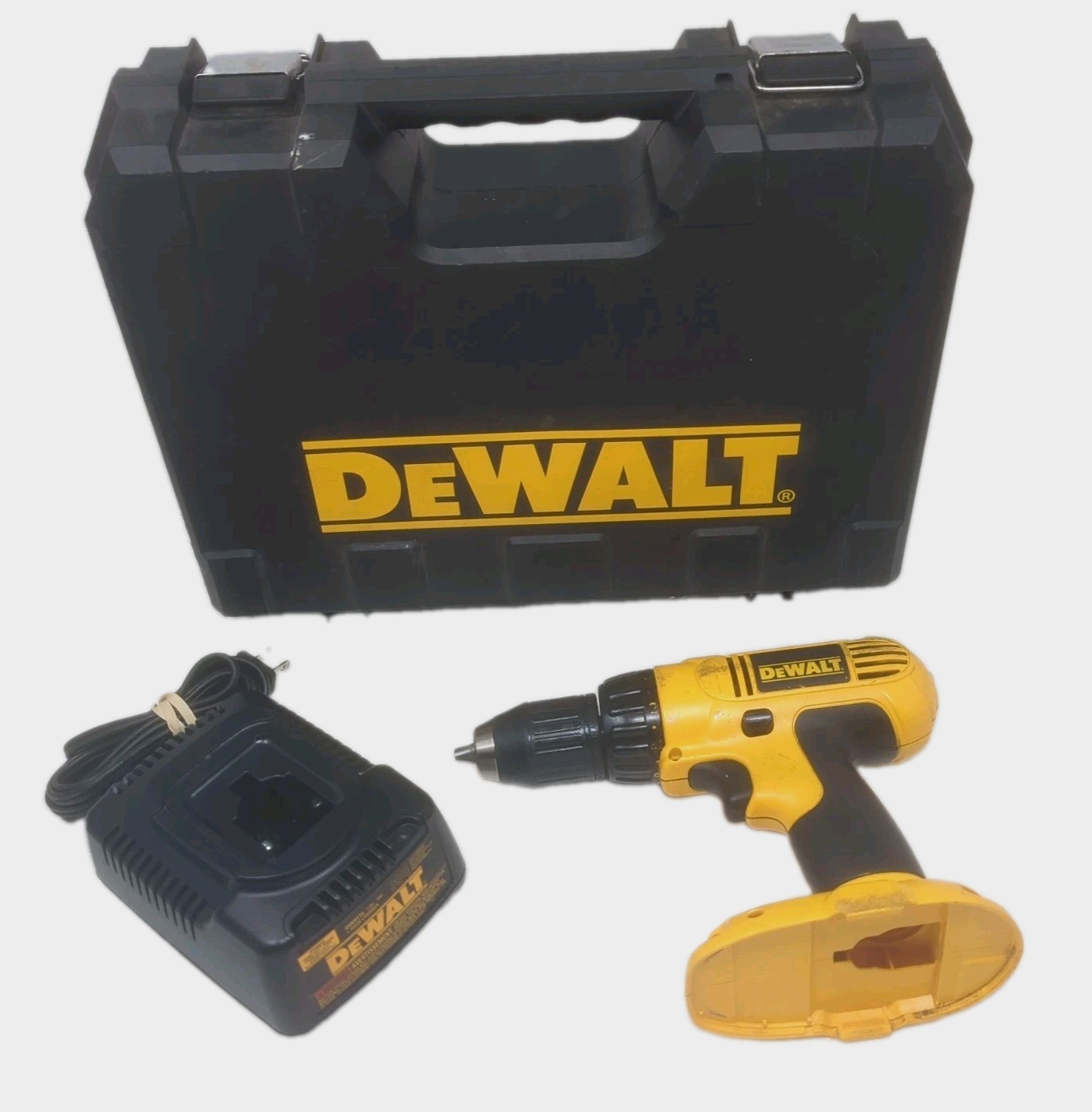 DeWalt DC970 18V Cordless 1/2" 13mm VSR Drill Driver, Case, Charger